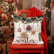 1PC/4PCS Contemporary Christmas Tree throw pillow case, Printed Pillowcase