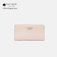 Kate Spade New York Womens Madison Saffiano Leather Large Slim Bifold Wallet