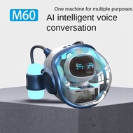 New Spaceship Bluetooth Audio Multifunctional Radio TF Card Clock AI Smart Intercom Alarm Clock Colorful Night Light