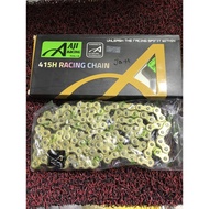 AJI RACING CHAIN 415H RANTAI GOLD COLOUR