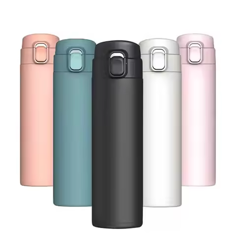 Portable Vacuum Flask Insulated Water Bottle Leak-Proof Double-Walled Coated Flask Travel Coffee Mug