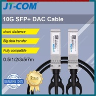 JT-COM 10G SFP+ Direct Attach Copper Cables for Cisco Huawei MikroTik Switch 0.5m/1m/2m/3m/5m/7m DAC Cable Direct Attach Passive Cable