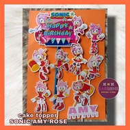 Sonic Amy Rose Cake Topper