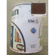 Avian wood and iron paint in suede/ brown color