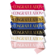 READY STOCK - Congratulations Sash Selempang Party decoration party props photobooth tahniah award c
