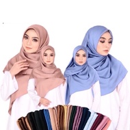 Tudung Bawal Bubble Satin Premium Bidang 55