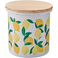 Toyo enamel plune canister lemon Size: approx. W10.8 D10.8 H11.1 PCA-313[Direct from Japan]