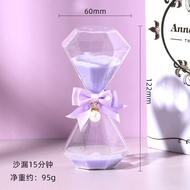 [Hot Sale]Simulated Diamond Crystal Hourglass Ornament, Therapeutic Three-Dimensional Timer15/30/60M