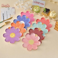 honeybird Disposable Daisy Paper Plate Flower Meal Plate Picnic Cake Plates Birthday Theme Party Dec