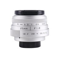 2025 Aed5-25mm F1.8 Aps-c Kanta TV Televisyen/Kanta cctv Untuk 16mm C Lekapkan Kamera Manual Fokus K