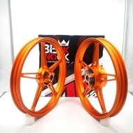 ( HOT ITEM ) KING DRAG SPORT RIM FG510 YAMAHA Y125 ( ORANGE ) sp522