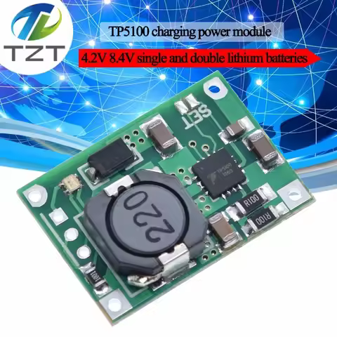TP5100 double single lithium battery charge management compatible 2A rechargeable lithium plate 1865