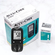 Accu-Chek Active Blood Glucose Meter + 50 test strips + 100 alcohol wipes + 110 lancets