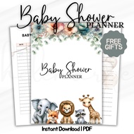 Baby Shower Planner, Printable Planner, Digital Planner, Planner Book, PDF, Goodnotes, Mom Planner