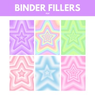 [READY] Binder Fillers "Star Gradient" series | Binder contents | Binder deco | Photocard Binder Dec