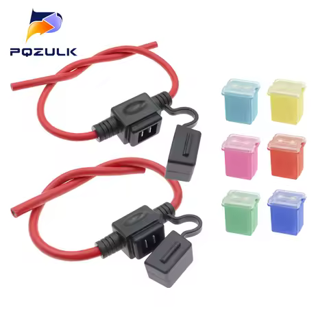 Car Waterproof Square Fuse Holder 32V long Feet Male Fuse 12AWG 10AWG 8AWG Mini Square Fuse Waterpro