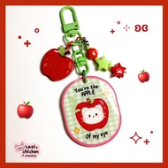 Apple Green Cat keychain | Apple cat keychain