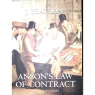 Anson's law of contract