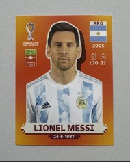 2022 世界盃貼紙 Panini World Cup sticker，Panini，ARG 19 Messi，阿根廷，美斯