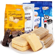 Russia Wafer Biscuit Original Imported Akonte Ice Cream Chocolate Cheese Farm Yogurt Snacks