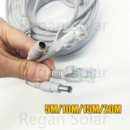 Ethernet CCTV Cord Extension Cable RJ45 + DC Power Connector Cable Cat5 Network LAN Cable 5M/10M