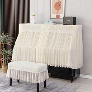 Piano Cover Piano Cover Dust Cover Small Fresh Piano Cover Grid Lace Simple Piano Cover Cover Cloth 