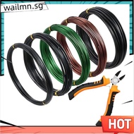 Aluminum Bonsai Training Wire& Cutter Set-5 Rolls, 160 Feet Total with Adjustable Anodized Wires in 