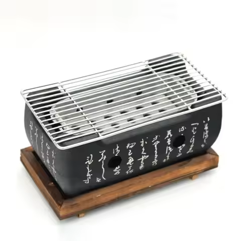 Portable BBQ Grill Indoor Outdoor Aluminium Alloy Stove Korean Japanese Food Carbon Furnace Outdoor 