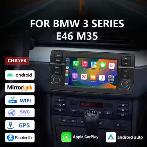 CHSTEK Car Radio for BMW E46 1998-2007 M3 1998-2006 316i 318i 320i 323i 325i 328i 12+256G Android 13