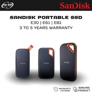 [SanDisk Extreme Portable SSD] E30 | E61 | E81 External Solid State Drive 1TB - READY STOCK
