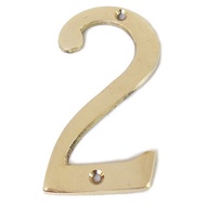 4" Brass House Shop Address Number Plate / Brass Number Plate No. 2