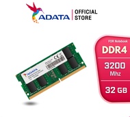 Adata 32 GB เเรม รุ่น 32GB RAM DDR4/3200 SO-DIMM For Notebook  - (ADT-S320032G22-RGN)