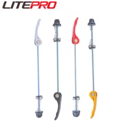 Litepro Aluminum Alloy Quick Release Screws 100/135mm QR Rods 74/130 Hubs Skewer Levers For Folding 