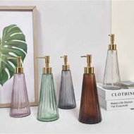 1ชิ้น ขวดปั๊มแก้วใส่สบู่ 10.15 ออนซ์ แบบรีฟิล สำหรับสบู่เหลว, แชมพู, เจลอาบน้ำ, สบู่ล้างมือ, ครีมนวด