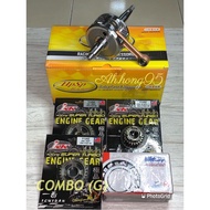 Y125Z HYPER SPEED RACING CRANKSHAFT JET UP 1.0MM/1.2MM(D92.8/D93.5MM)(TKRJ JAPAN ROD)COMBO SET A/B/C