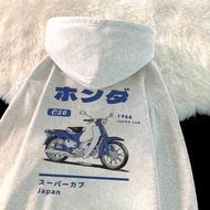[ABFR] Japanese Style Hooded Kick Old-Fashioned Motorcycle Printed Boys Sweatshirt Bristles Universi