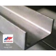 Dua putra petir besi kanal unp 12 (120 x 55 x 7 mm) 6 m 80 kg besi unp besi kanal surabaya