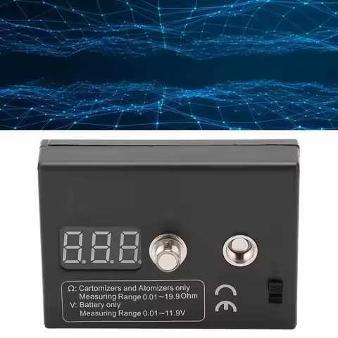 Resistance OHM Meter Measuring Reader Coil Tester Wire DIY Tool for Atomizer 3V 0.01-20Ω