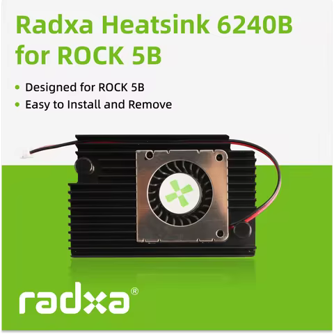 Radxa Heatsink 6240B for ROCK 5B+ and ROCK 5T and ROCK 5B