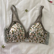 Si bra size 75/80 B light green pattern