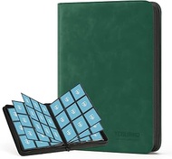 TCGUARD Trading Card Album for up to 540 Cards, 9 Side Scrapbook Zip Binder for Trading Cards, MTG C