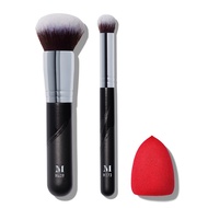 Morphe Fluidity Brush & Sponge Trio (M439 Foundation, M173 Concealer Buffer, Blender)