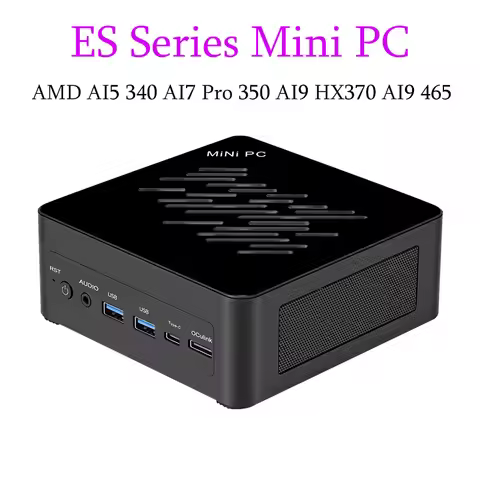 SZBOX AMD AI5 340 AI7 Pro 350 AI9 HX370 AI9 465 ES Mini PC Dual DDR5 5600MHz WiFi6 BT5.3 Oculink HDM