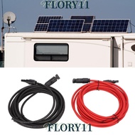 FLORY11  Extension Cable, 4mm² Diameter 12AWG Wire  Panel Wire, Waterproof Black 3 Meter + Red 3 Met