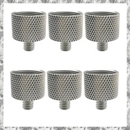 [I O J E] 6 Pcs 5/8 Inch Female to 1/4 Inch Male Threaded Screws Microphone Screw Adapter for Mic Mi