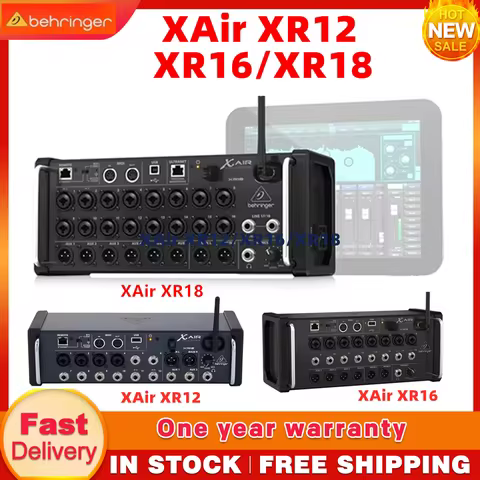 Behringer XAir XR12 XR16 XR18 Wireless Digital Mixer for iPad/Android Tablet with XR18 XR16 XR12