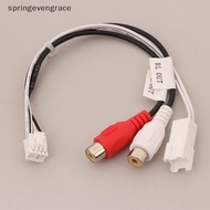 Springevengrace 8P RCA RR RL Audio Output MaleFemale Plug Cable Android Car Radio Multimedia Univers