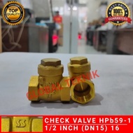 TABOK CHECK VALVE BRASS 1/2" check valve brass 1/2 inch 1/2" inch