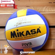 Bola Voli Mikasa MV 2000 Super Gold Warna Biru Kuning Grade Premium Ukuran 5 untuk Kompetisi