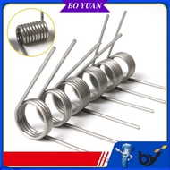 sus304 d0.7mm OD4/4.5/5/5.5/6/7/8/9mm V-shaped spiral torsion spring angle 60/90/120/180 degrees(BY-